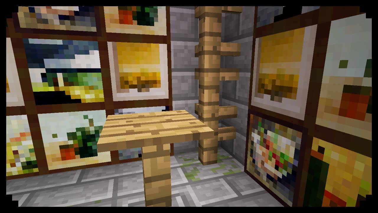 Minecraft: How to make a simple table - YouTube