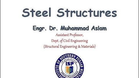 Steel Structures (MSc Civil Engg.) - Lec#13 - Plastic Design for Steel Structures - Part 1