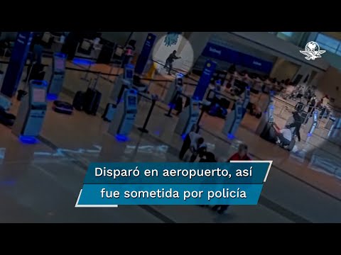 Difunden video del momento exacto del tiroteo en aeropuerto de Dallas