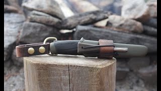 Making a Leather Firesteel Loop and Dangler for Mora Companion Bushcraft Knife