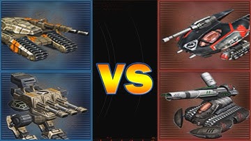 GDI Predator Tank & GDI Juggernaut vs Nod Specter & Nod Scorpion Tank