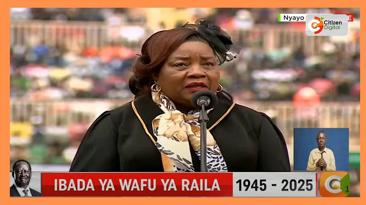 Ida Odinga eulogizes Raila at his State Funeral