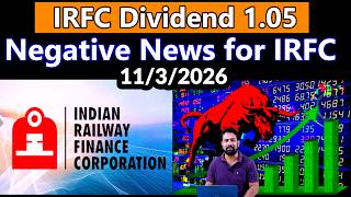 IRFC Share Latest News Today | Consider Interim Dividend | Negative News for IRFC |