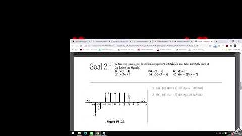 Soal Sinyal Kontinyu dan Sinyal Diskrit menggunakan MATLAB