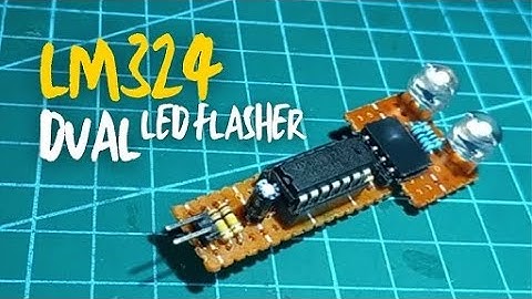 LM324 Dual LED Flasher