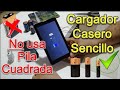 como cargar celular sin electricidad (con pilas AA AAA)