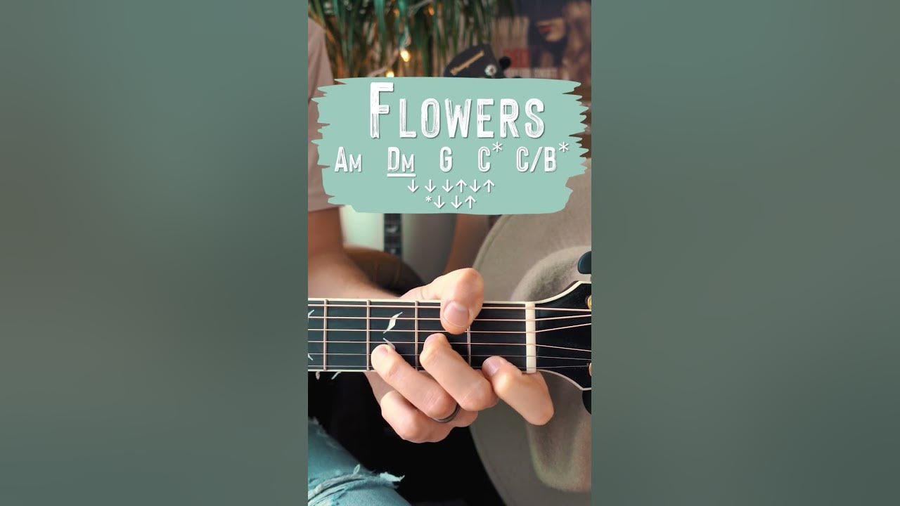 Flowers Miley Cyrus Guitar Lesson // Flowers Guitar Tutorial #Shorts