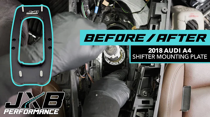 B9 Audi A4 Manual Shifter Flex Before/After Installing JXB Performance Shifter Mounting Plate