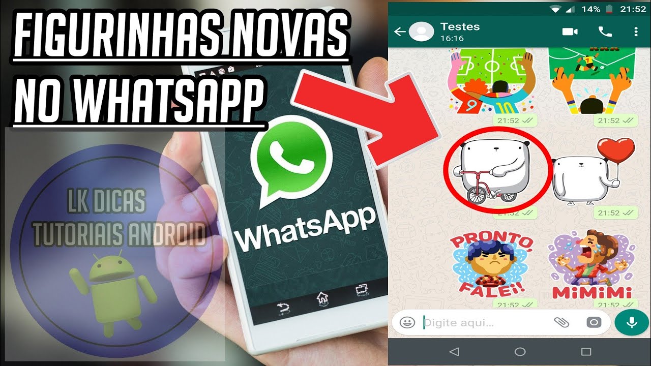 Whatsapp Atualizou e foram adicionados Figurinhas para