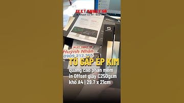 In tờ gấp 4, brochure ép kim A4 quảng cáo phần mềm theo dõi dòng tiền - In Kỹ Thuật Số Since 2006