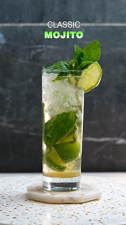 Classic Mojito! Original Recipe 🍃🍹#mojito #cocktails #drink #cocktail #bar #cocktailrecipe