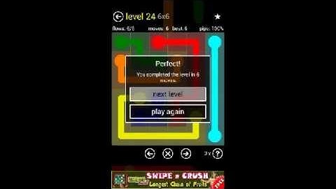 Flow Free: Regular Pack 6x6 Levels 1-30 Walkthrough