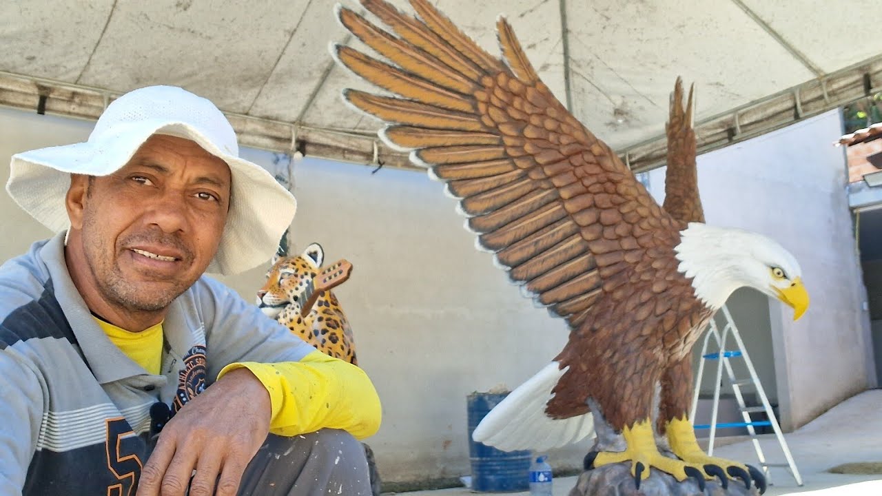 #Como pintar uma águia Americana ( finalizou)