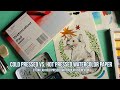 COLD PRESSED VS. HOT PRESSED WATERCOLOR PAPER | ETCHR COLD PRESSED WATERCOLOR PAD REVIEW