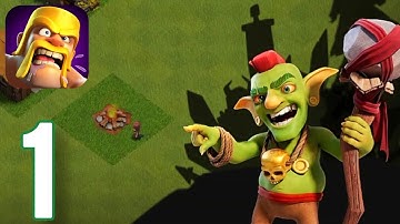 Clash of Clans - Gameplay Walkthrough Part 1 - Tutorial (ios,Android)