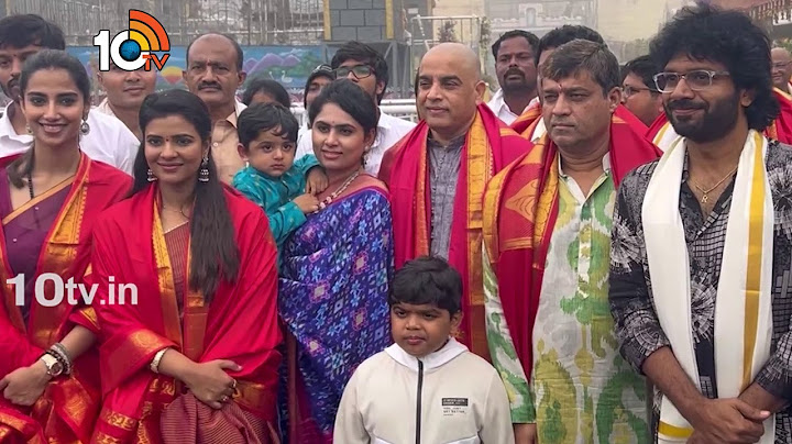 Sankranthiki Vasthunnam Movie Team Visits Tirumala Temple | Aishwarya Rajesh | Meenakshi Chaudhary