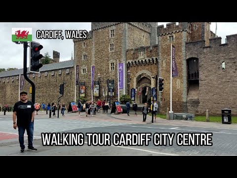 CARDIFF CITY CENTRE  🏴󠁧󠁢󠁷󠁬󠁳󠁿 WALKING 🚶‍♂️ TOUR
