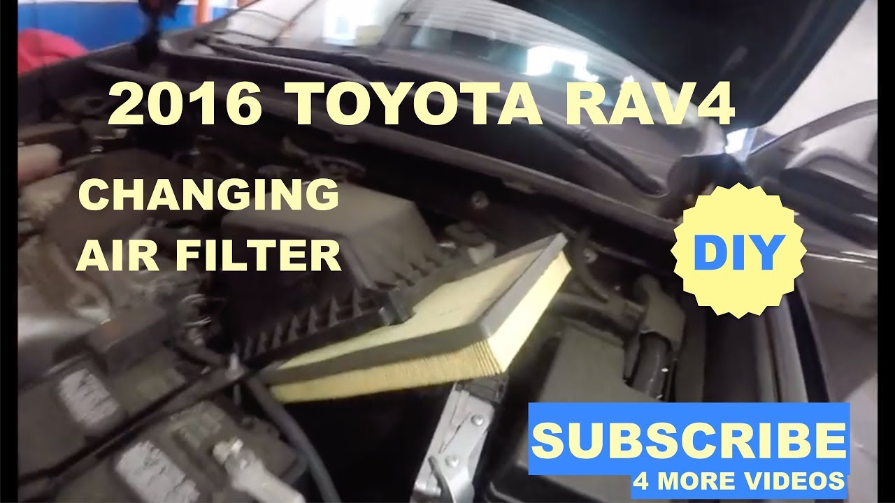 How to change air filter on 2016 Toyota RAV4 YouTube