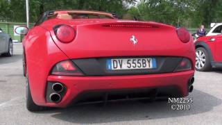 Ferrari california lovely exhaust sound, start up, revving and fly bys
on the track! "like" my facebook page:
http://www.facebook.com/pages/nm2255/2582057308...