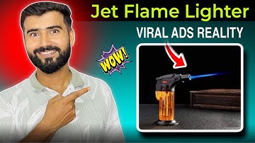 Blow Torch Fire Gun || Jet Flame Refillable Butane Gas Lighter || Jet Flame Lighter Review