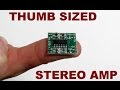 PAM8403 class D tiny stereo audio amplifier board review & test