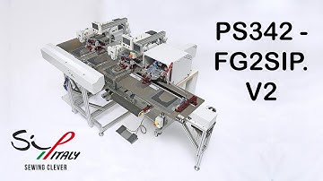 PS342-FG2SIP.V2 - FULLY AUTOMATIC PROGRAMMABLE POCKET SETTER UNIT FOR JEANS & PANTS, TWO SEWING HEAD