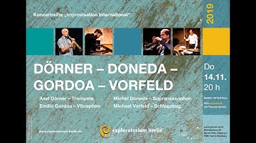 Dörner - Thieke - Vorfeld - Gordoa | exploratorium berlin