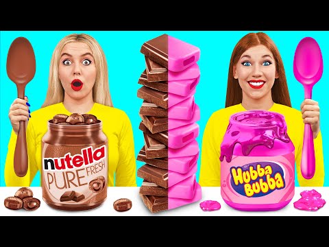 Жевательная Резинка vs Шоколадная Еда Челлендж | Битвы с едой от Multi DO Challenge