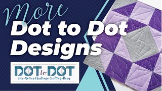 More Geometric Motifs - Week 3 Dot to Dot Free-motion Challenge Quilting Along with Angela Walters