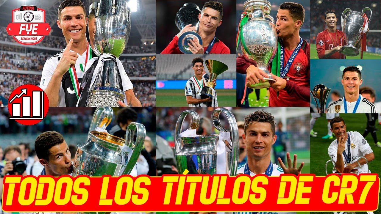 🏆🥇Todos los títulos de CRISTIANO RONALDO durante su carrera (2002-21) ¿Cuantos  títulos tiene #CR7? - YouTube