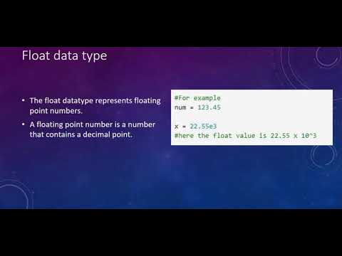how to parse a string to a float or int in python -... Python Datatypes | int | float | string | bool - YouTube