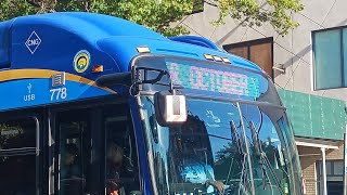 B63 #778 with the October Signage.