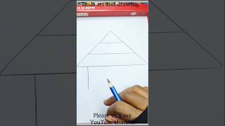 House from Triangle | সহজে একটি ত্রিভুজ দিয়ে ঘর আঁকা 🎨🏠"#shorts #HouseDrawing #EasyDrawing