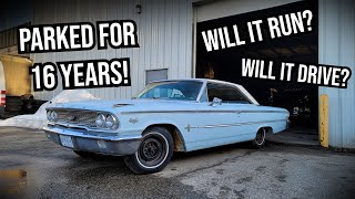 1963 1/2 Galaxie 500XL First Start in 16 Years!