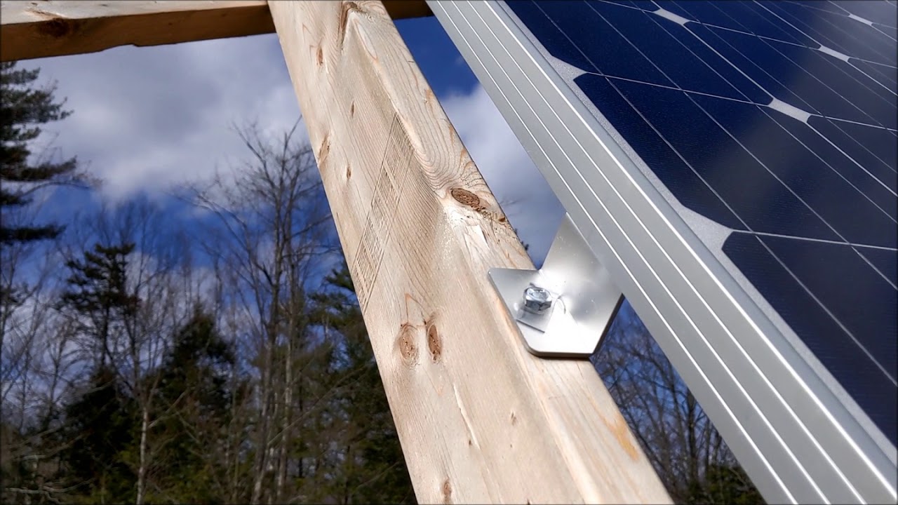 Solar panel stand - YouTube