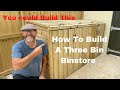 How to make a bespoke bin store