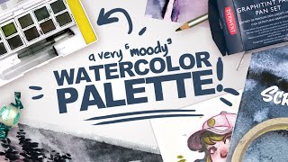 A SPOOKY VIBE'N WATERCOLOR PALETTE (and wait...are they erasable?!)