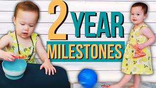 TWO YEAR DEVELOPMENTAL MILESTONES | 24 Month Old Milestones & Activities for Toddler Development!
