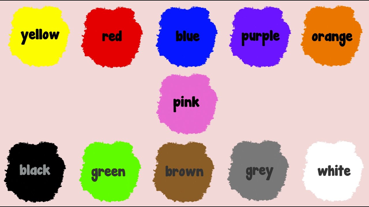 Colors Name Learn Colors In English With Vocabulary For Kids Youtube