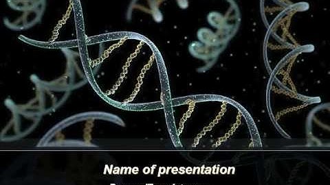 DNA Helix PowerPoint Template by PoweredTemplate.com