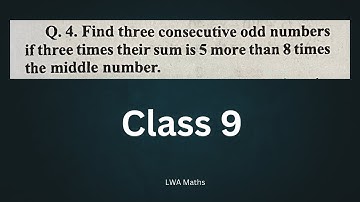 Find three consecutive odd numbers if three times their sum is 5 more than 8 times the middle number