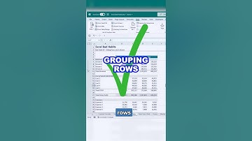 The Best Way to Hide Rows and Columns in Excel!