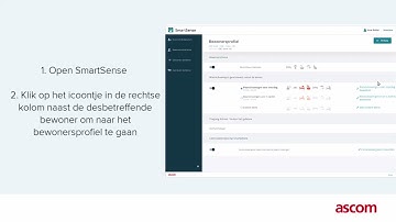Ascom SmartSense Opnemen van Leefpatoroon Uit Aanzetten