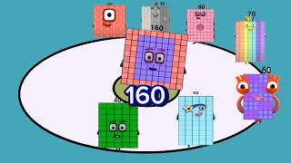 Numberblocks 100 adds value in Circle and Pyramid Movement compilation