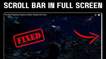 Fix Youtube Scroll bar Appear when Watching in Full Screen!