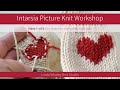 How To Knit Pictures TUTORIAL 1 Intarsia Knit Workshop with Linda Whaley Knit Studio