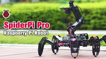 SpiderPi Pro : Hiwonder Hexapod Robot with AI Vision Robotic Arm Powered by Raspberry Pi 4B 4GB