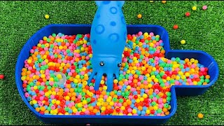 Satisfying Video I Mixing Candy in BathTub & Magic Skittles & Slime Cutting ASMR