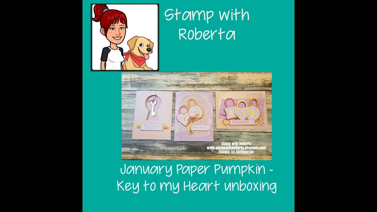 January Paper Pumpkin 2023- Key to My Heart Unboxing - YouTube