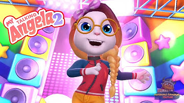 NEW DANCE MY TALKING ANGELA 2 Gameplay Cartoon Cat Yeni Benim Konuşan Angelam Oyunu #3